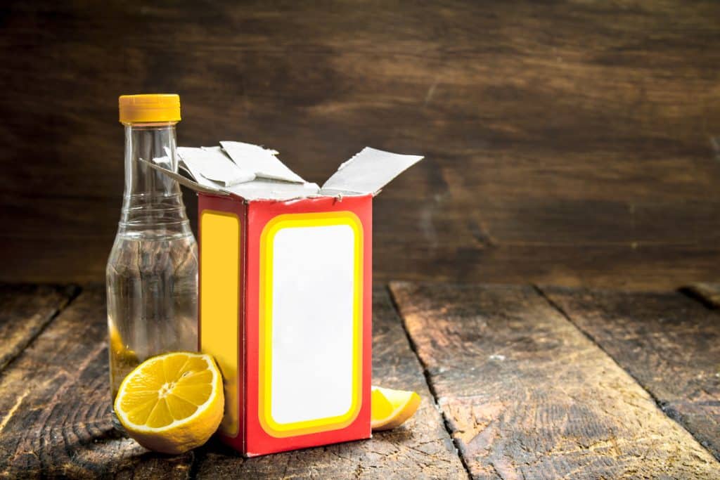 Mix Baking Soda with Vinegar